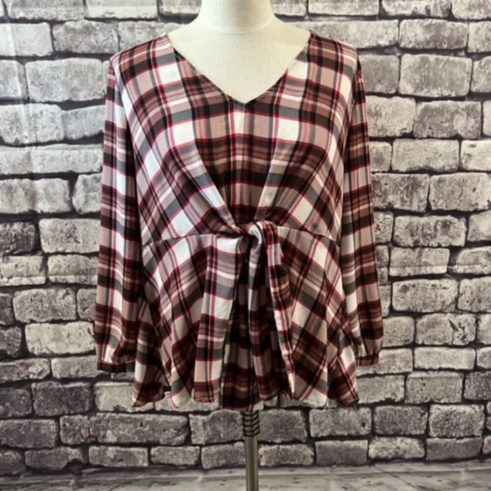 Torrid NWT Plaid Blouse Size Large